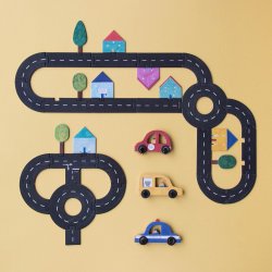 Circuits de carreteres de puzle de londji
