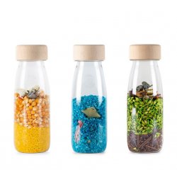 Pack de 3 botellas sensoriales nature de Petit Boum