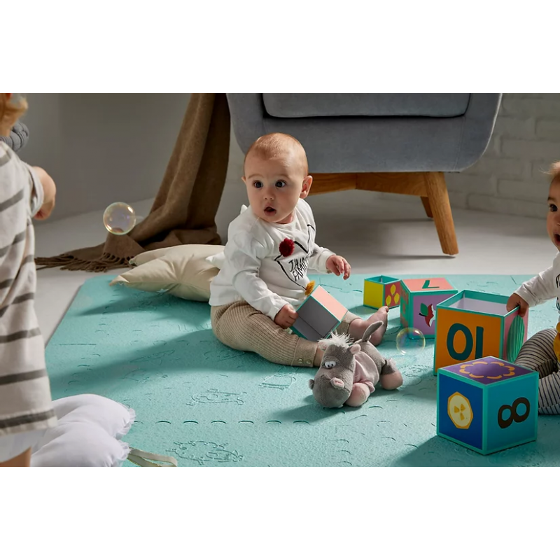 Alfombra de bebes de goma en forma de puzzle