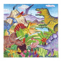 Puzzle "Illa dels dinosaures" de 64 piezas