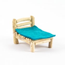 Cama de madera natural minimundos J3657 Papoose Toys 1