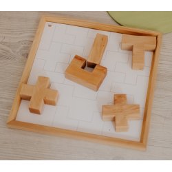 Puzzle bloques de discount madera