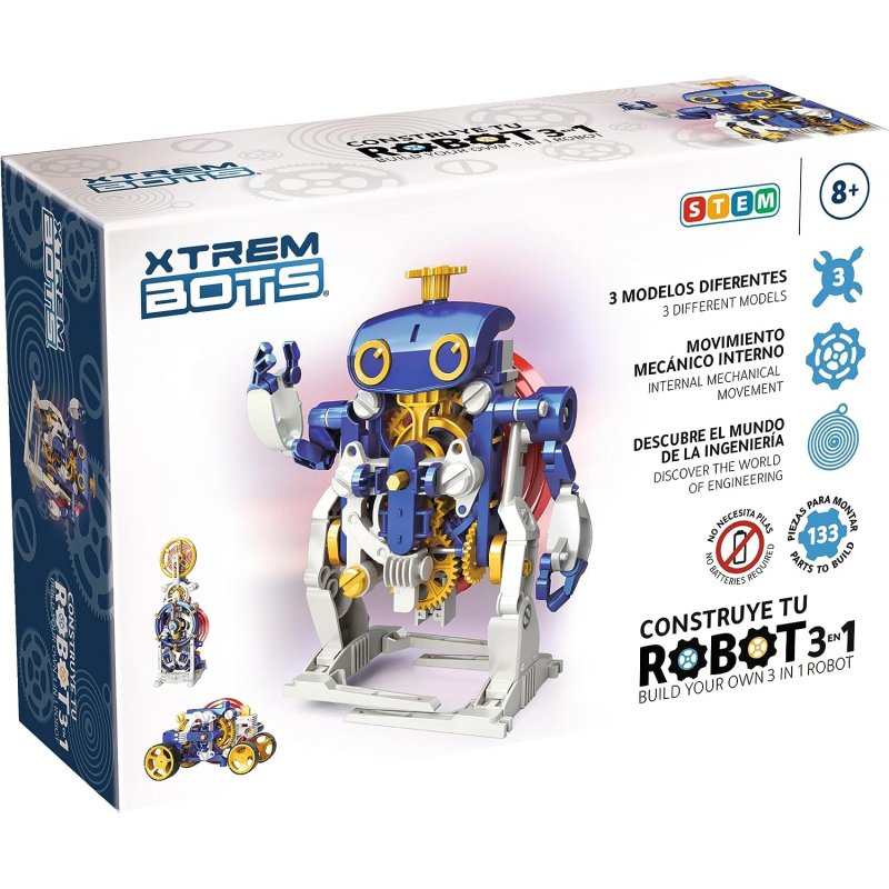 Construye tu robot 3 en 1 J4988 Xtrem Bots