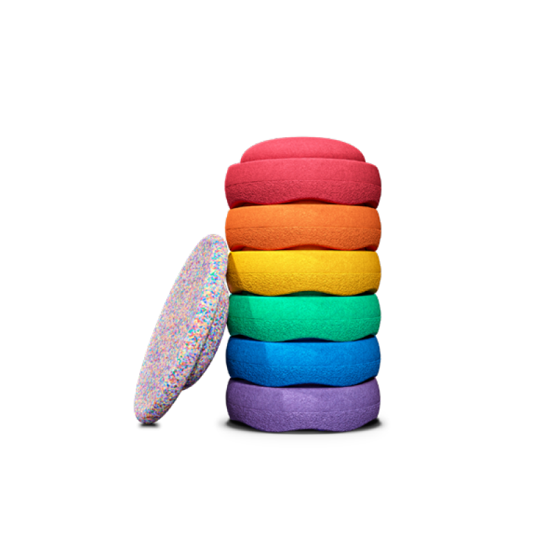 Stapelstein Super Confetti Rainbow Set Classic J5039 Stapelstein