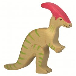 Parasaurolophus. Juguete de madera. Holztiger