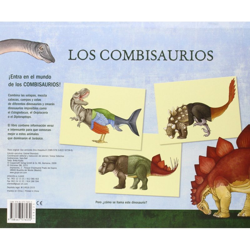 Libro juego Los combisaurios de Sara Ball Ediciones SM