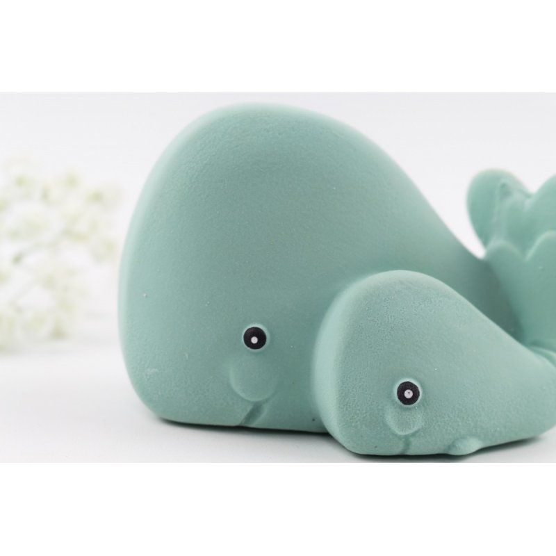 Mordedor ecológico para bebés en forma de ballena Ballena. Caucho 100% natural J2641 Lanco Toys