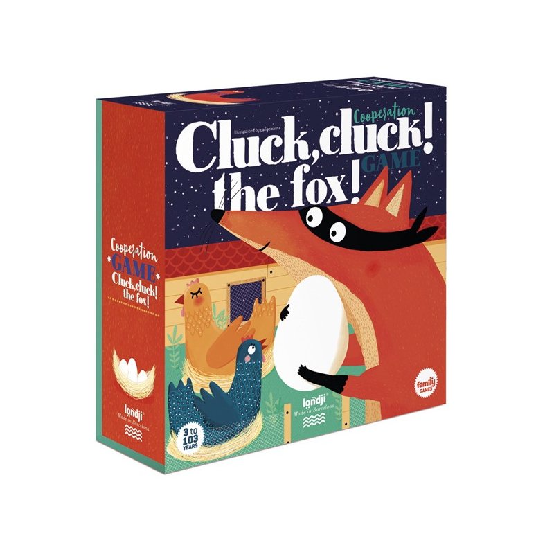 Cluck, cluck! The Fox!  Joc Cooperatiu. Londji J2821 Londji