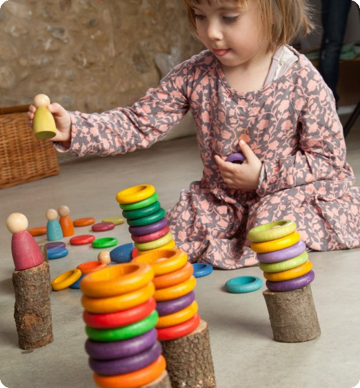 Fortand Juguetes Bebe 6 Meses a 3 Años, 5 en 1 Juguetes Montessori
