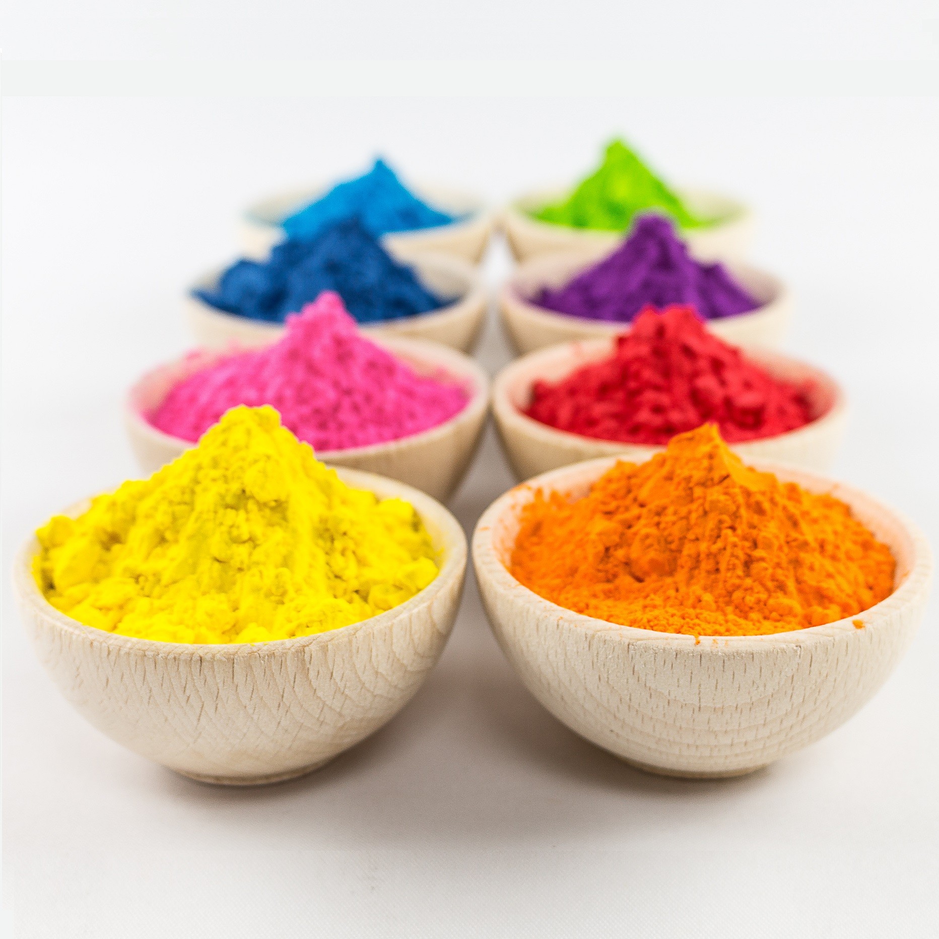 Holi polvo de color 10 colores vibrantes brillantes bolsa de 1 libra cada  uno para festival Holi, lanzamiento de color, campamento de verano